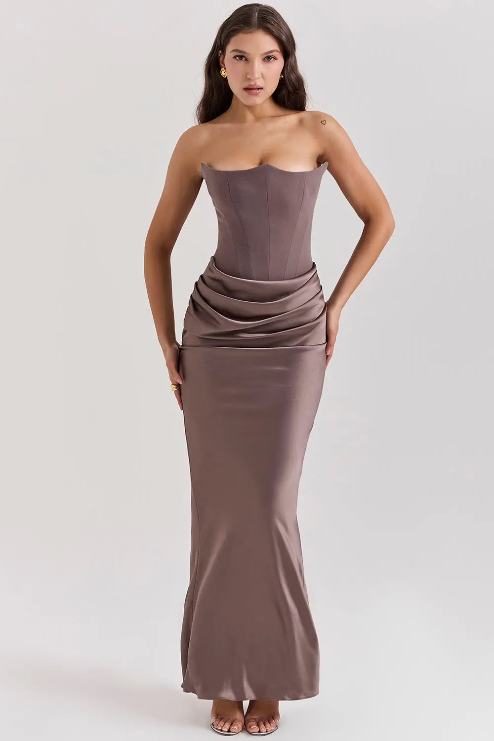 Women's Elegant Corset Maxi Dress | Timeless Glamorous Formal Evening Gown 1