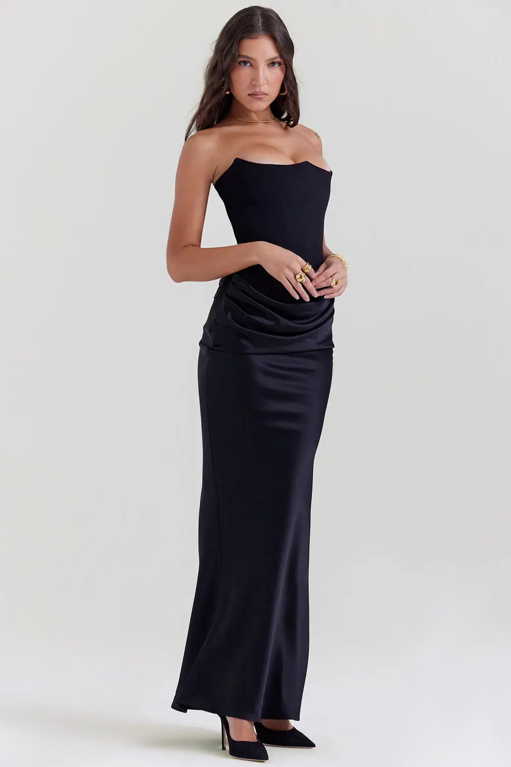 Women's Elegant Corset Maxi Dress | Timeless Glamorous Formal Evening Gown 7