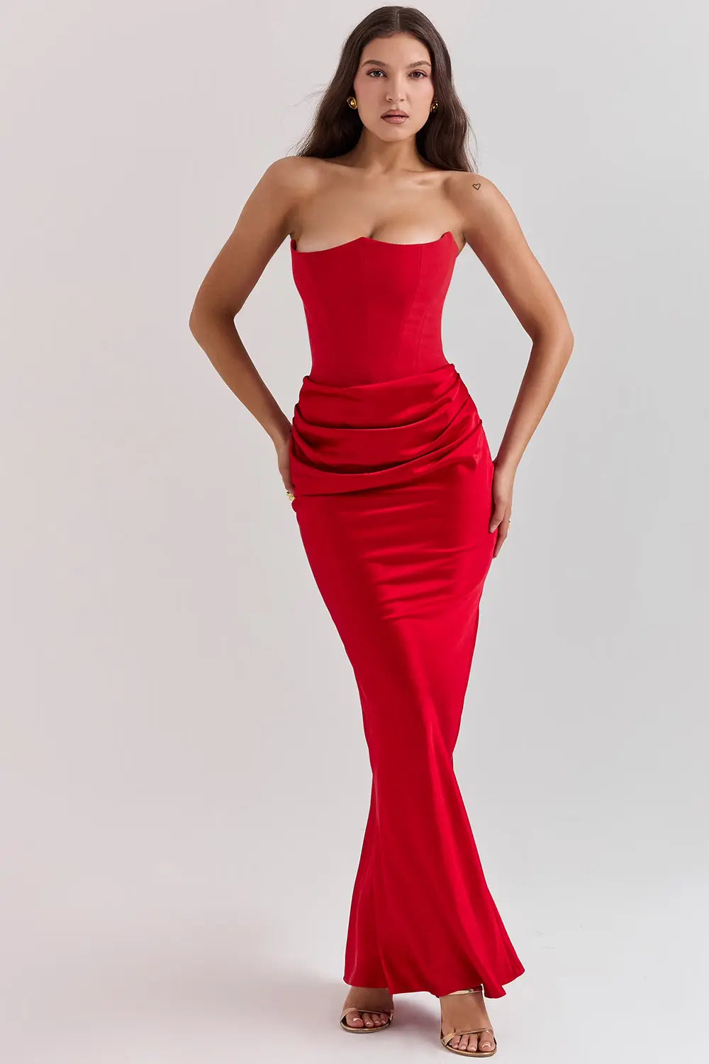 Women's Elegant Corset Maxi Dress | Timeless Glamorous Formal Evening Gown 9