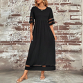 Women's Elegant Fabric Dress | Timeless Scoop Neck Formal Dress 0