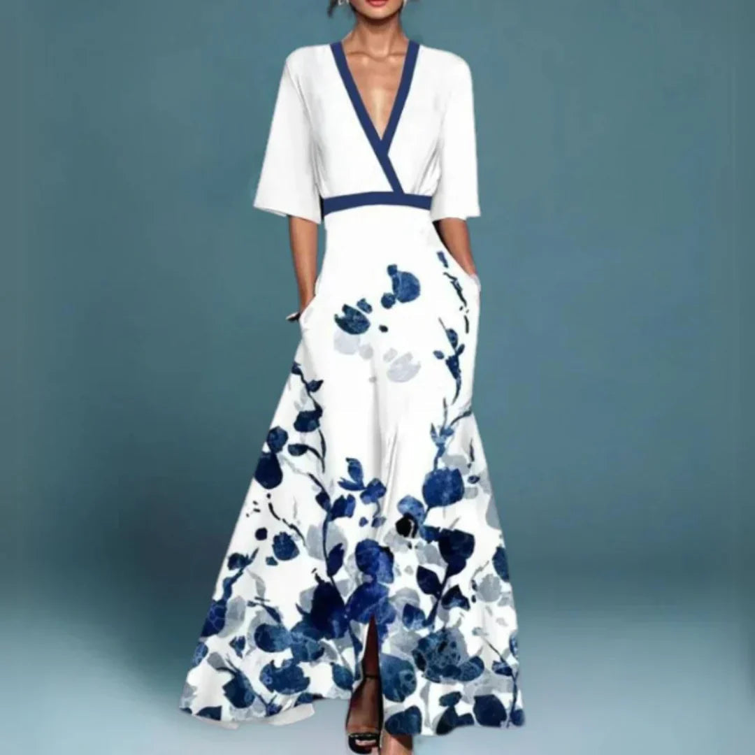 Women's Floral Maxi Dress | Elegant Flowing Summer Gown 1