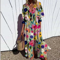 Women's Lightweight Bohemian Maxi Dress | Elegant Flowing Summer Outfit 0