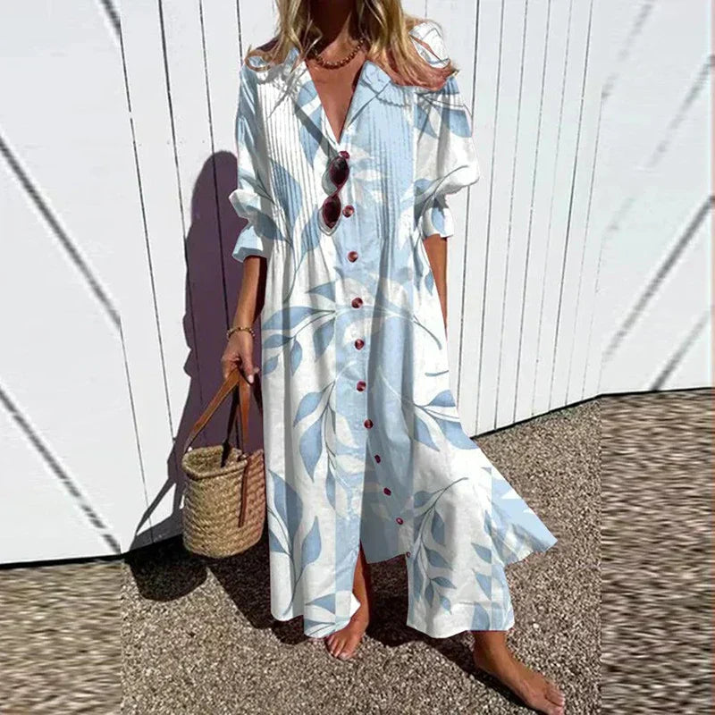 Women's Lightweight Bohemian Maxi Dress | Elegant Flowing Summer Outfit 4