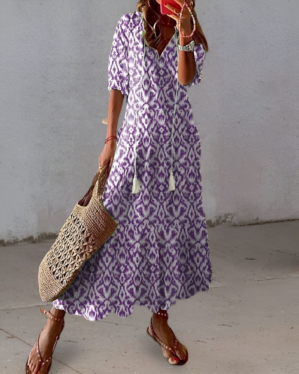 Women's Lightweight Cotton Summer Dress | Flattering Bohemian Style 2