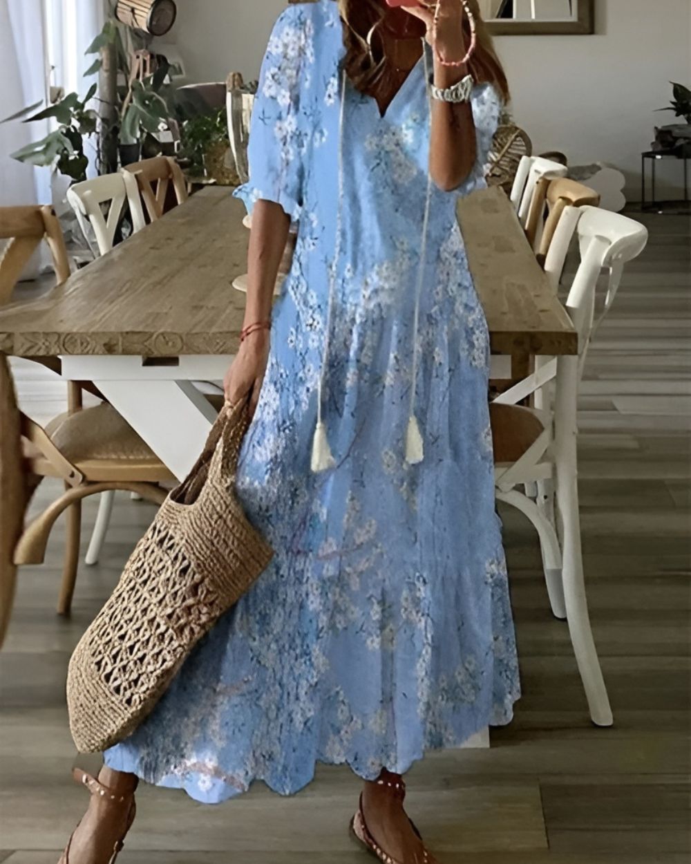 Women's Lightweight Cotton Summer Dress | Flattering Bohemian Style 3