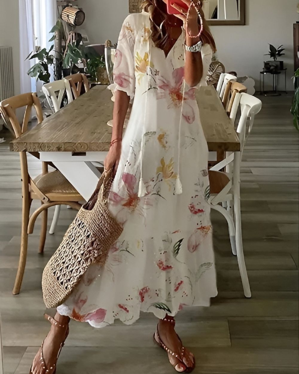 Women's Lightweight Cotton Summer Dress | Flattering Bohemian Style 5