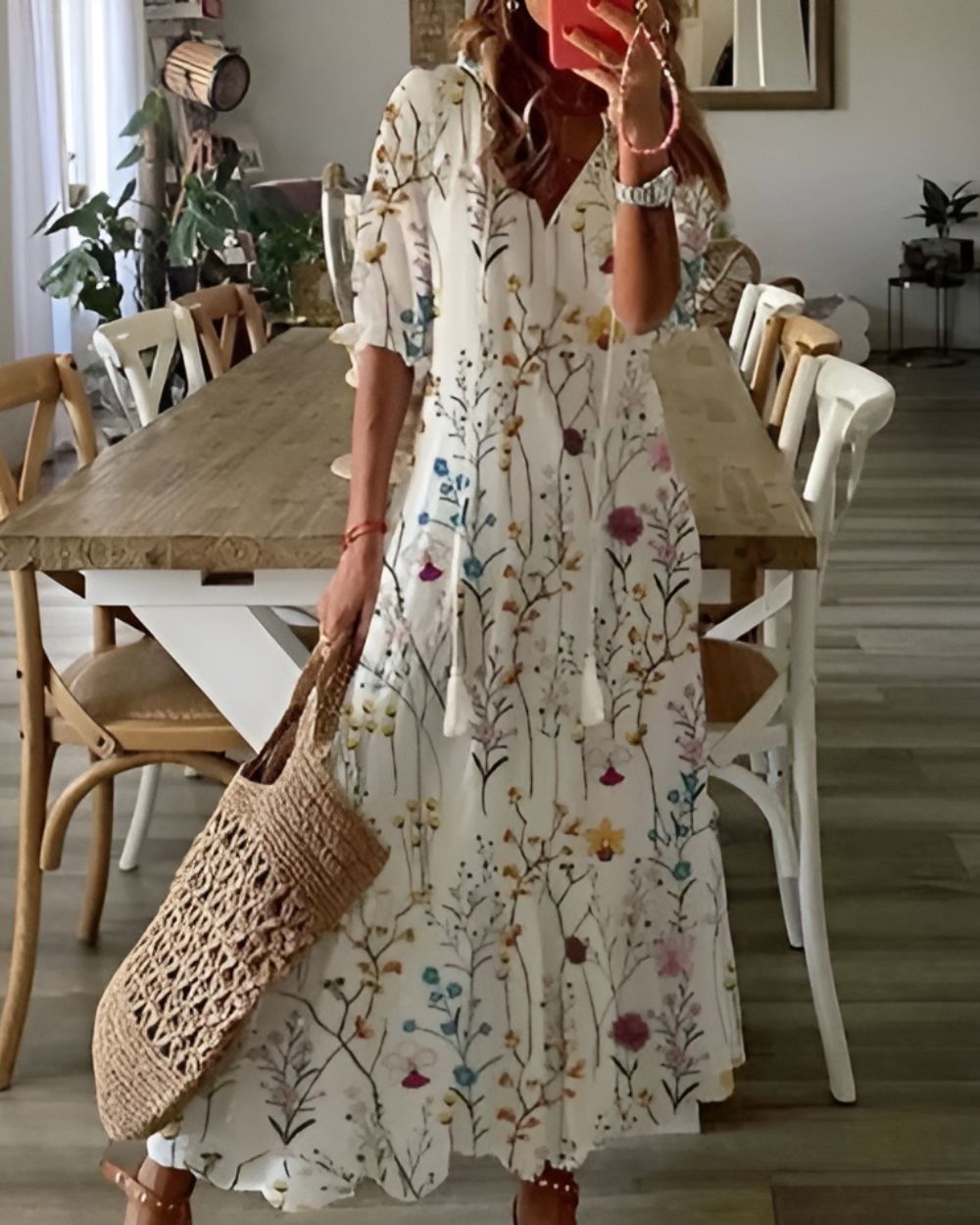 Women's Lightweight Cotton Summer Dress | Flattering Bohemian Style 6