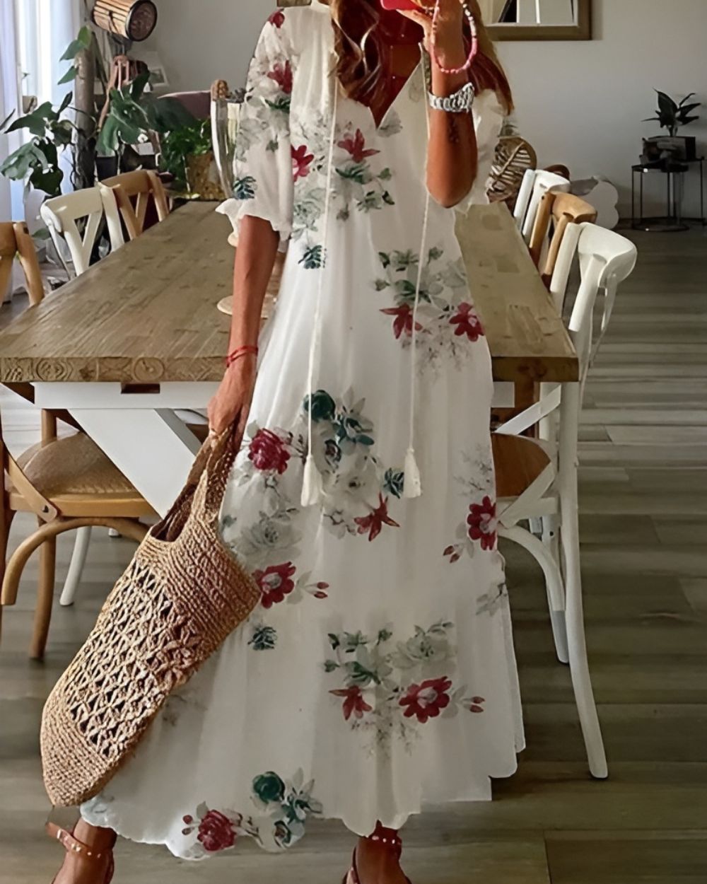 Women's Lightweight Cotton Summer Dress | Flattering Bohemian Style 7