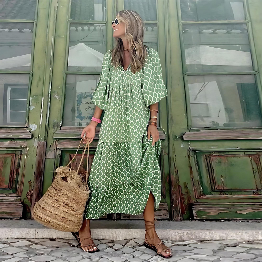 Women's Lightweight Spring Maxi Dress | Elegant Casual Knee-Length Outfit 5