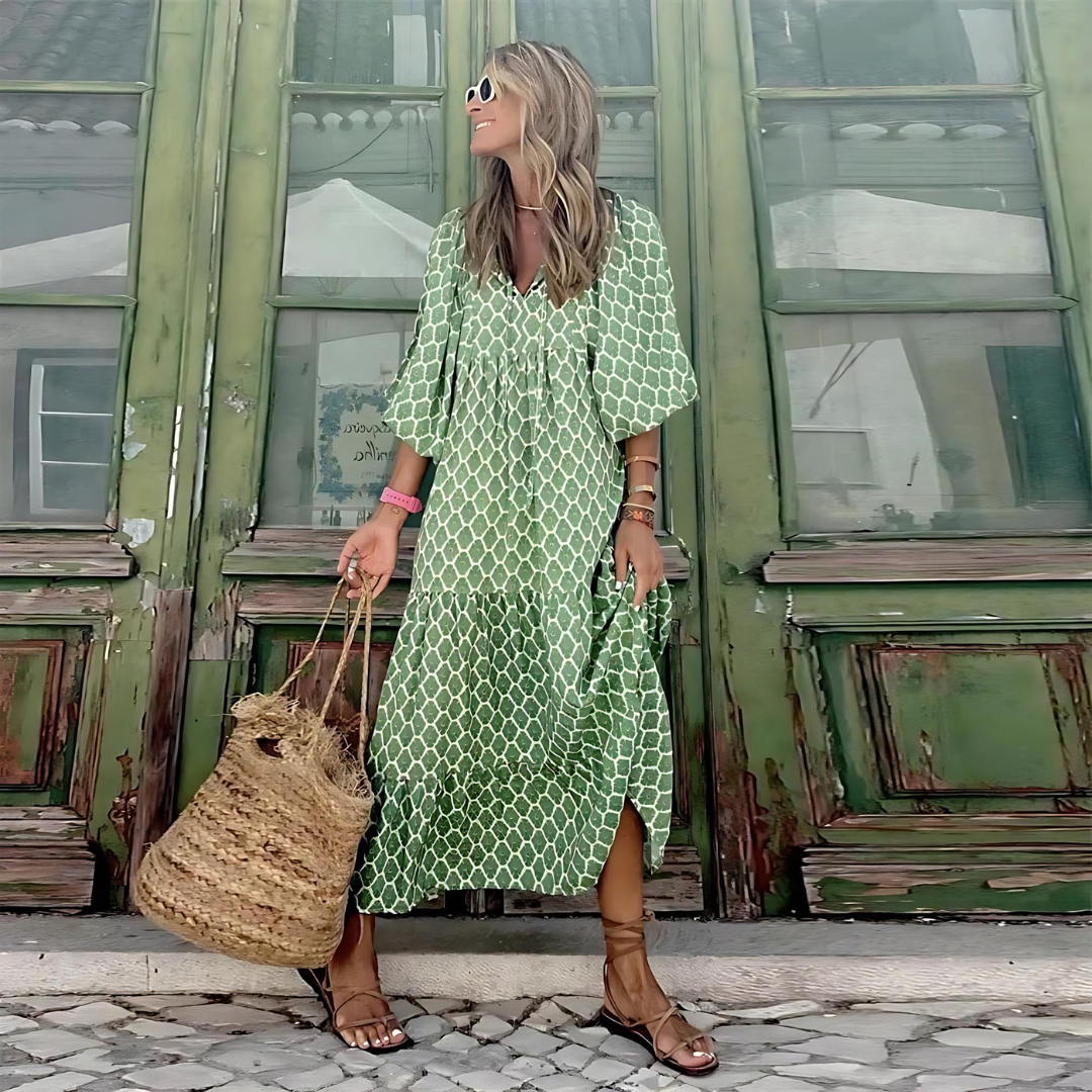 Women's Lightweight Spring Maxi Dress | Elegant Casual Knee-Length Outfit 5